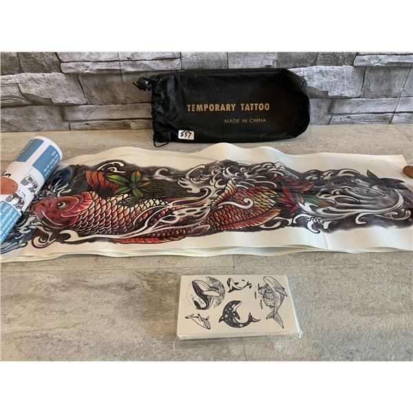 Large Lot of Temporary Tattoos