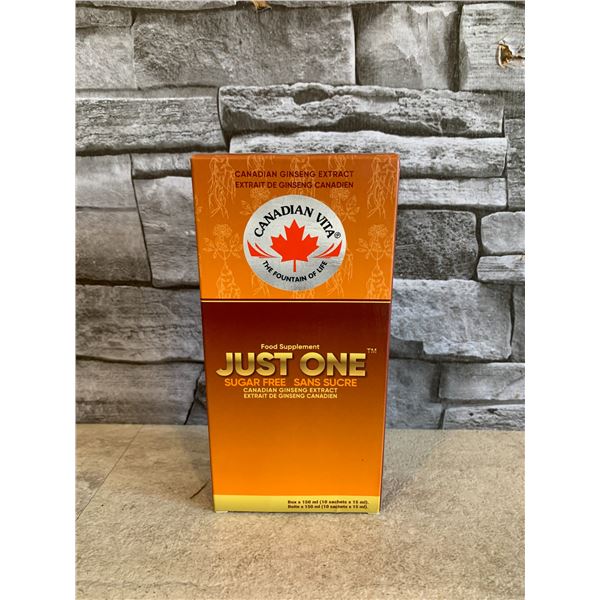 Canadian Vita Food Supplement Just One Ginseng Extract Sugar Free 150 ml