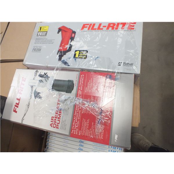 Fill Rite Air Operated Pump & Hand Lever Pump