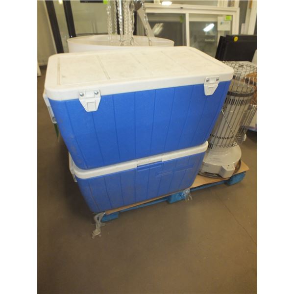 Two Coleman Coolers