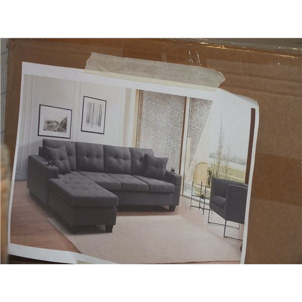 2pc Grey Sectional