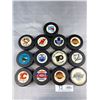 Image 1 : Lot of 12 Vintage NHL Hockey Pucks