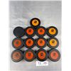 Image 4 : Lot of 12 Vintage NHL Hockey Pucks