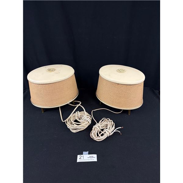 Pair of Mid Century Isophon Stereo Speakers, Made in Germany