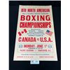 Image 1 : 1970 Original Boxing Poster - North America Boxing Championships at Pacific Coliseum