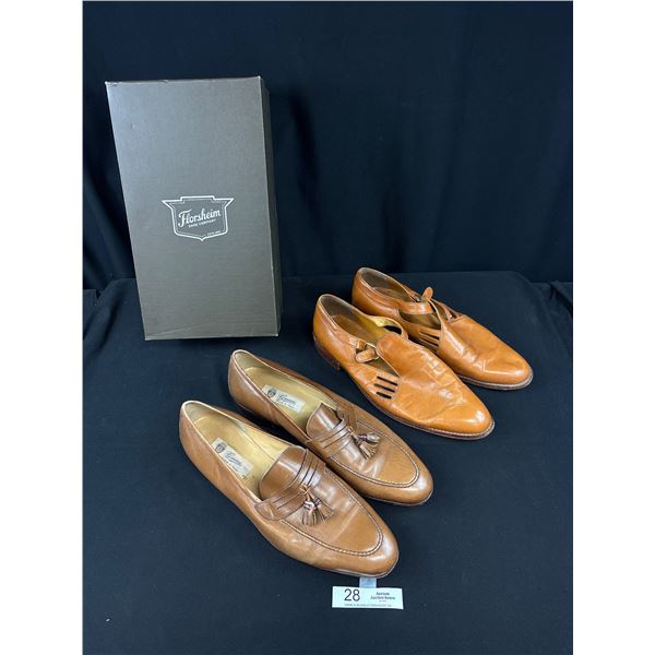 Pair of Vintage Original Mens Gucci Shoes - Size 47.5 m Good Condition and Pair of Vintage Mens Shoe