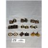 Image 4 : Great Lot of Mid Century Vintage Cufflinks, 9 Pairs