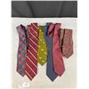 Image 3 : Lot of 11 Vintage Ties, Many Silk and in Great Condition and 6 Mens Belts