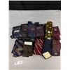 Image 4 : Lot of 11 Vintage Ties, Many Silk and in Great Condition and 6 Mens Belts