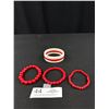 Image 1 : Vintage Red Lucite Bracelet Bangle Cute!