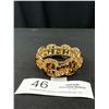 Image 3 : Vintage Hinged Rhinestone Cuff Bangle Nice!