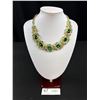 Image 1 : Outstanding Vintage Green Rhinestone Statement Necklace