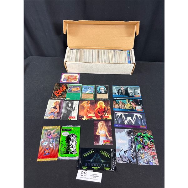 Long Box of Vintage Trading Cards Promo Cards, Etc