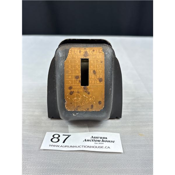 Very Unusual "Atomic" Look Leather Scale 1940s-50s