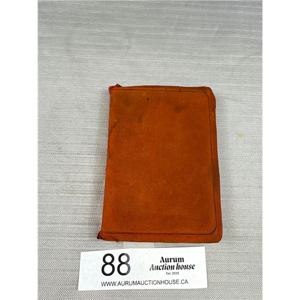 Miniature (Suede) Leather Book "Sea Spray + Smoke Drift"