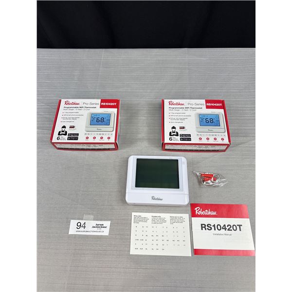 2 New Robert Shaw Pro Series Wifi Thermostats