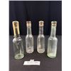 Image 1 : Lot of 6 Vintage Glass Medicine Bottles w/ Glass Cork Tops
