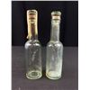 Image 4 : Lot of 6 Vintage Glass Medicine Bottles w/ Glass Cork Tops