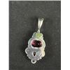 Image 2 : Sajen Pink Gemstone Pendant 925 Sterling Silver - 1.75" - 6.8 Grams - Marked and Tested