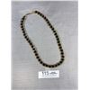 Image 3 : Vintage Signed Napier 24" Black Beads with Gold Necklace