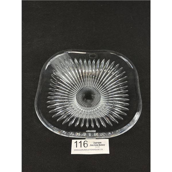 Beautiful Signed Rogaska Lead Crystal Bowl Made in Slovenia