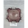 Image 3 : Vintage Murano Italian Amethyst Bullicante Bubble Art Glass Bowl Ashtray