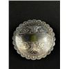 Image 2 : Vintage 925 Sterling Silver Round Etched Belt Buckle Slide Mexico - 41.29 Grams - 3" Across - Marked