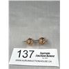 Image 2 : 10K Rose Gold Open Work 11mm Bail Drop Hook Earrings - 1.24 Grams - Marked and Tested