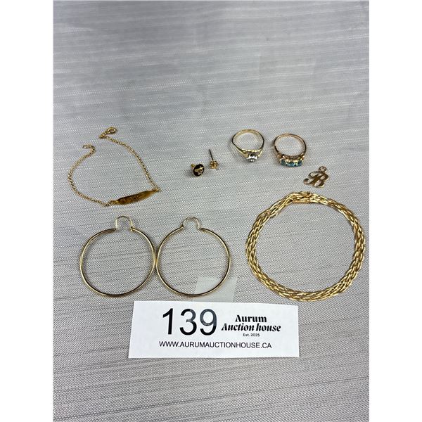 10K Yellow Gold 11.16 Grams - For Repair or Scrap - All Marked and Tested