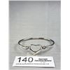 Image 1 : Vintage 925 Sterling Silver Taxco TM-40 Open Heart Bracelet - 19.86 Grams - Marked and Tested