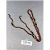 Image 2 : Vintage Hand Knotted Amber Necklace - 46" - 34.6 Grams - Glows Under Black Light