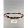 Image 3 : Vintage Hand Knotted Amber Necklace - 46" - 34.6 Grams - Glows Under Black Light