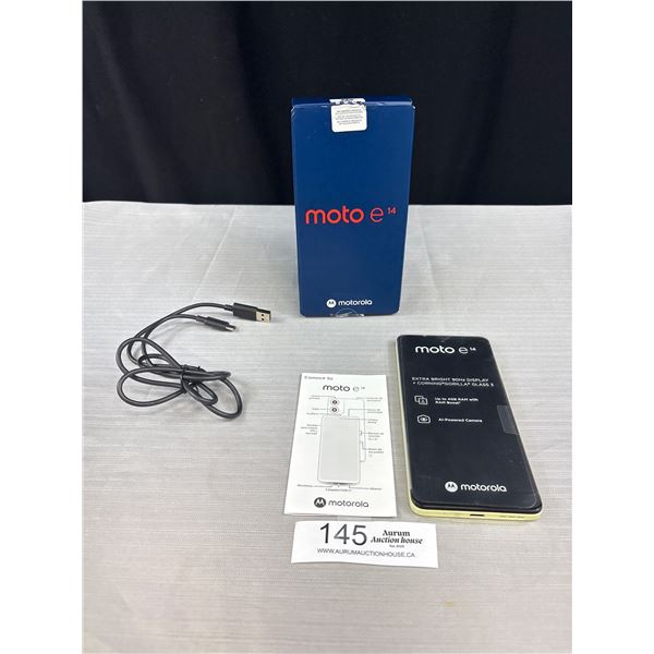 Motorola E14 64GB Unlocked Factory Settings - Pastel Green - Like New Barely Used Switched To An Iph