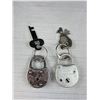 Image 5 : Lot of Collectible Padlocks with Keys and Souviner Spoons