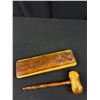 Image 4 : Old Leather Speedbag + Wooden Gavel