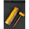 Image 5 : Old Leather Speedbag + Wooden Gavel