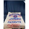 Image 2 : Lot of 2 Burlap Sacks with Good Advertising Jumbo Peanuts