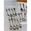 Image 4 : Old Wooden Box Filled With Souvenir Spoons