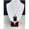 Image 2 : Heavy Silver and Onyx Necklace Earring Set