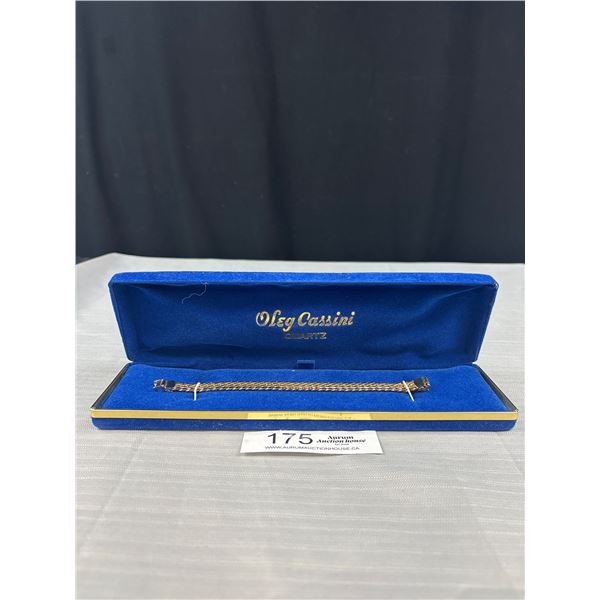 Heavy Vintage Mens Gold Tone Bracelet