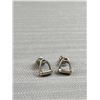 Image 2 : Vintage Sterling silver horse stirup earrings