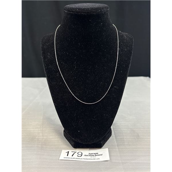 Vintage Sign 18k G.A. White gold Necklace