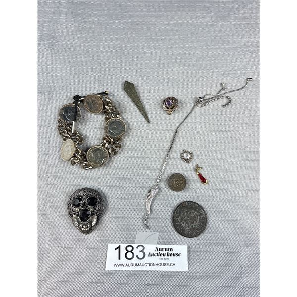 Large Antique silver Jewelry lot circa 1800s