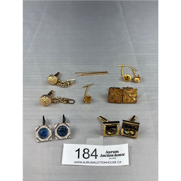 Very Nice Mid Century Gold and Silver cufflink lot