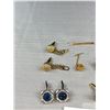 Image 2 : Very Nice Mid Century Gold and Silver cufflink lot