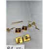 Image 4 : Very Nice Mid Century Gold and Silver cufflink lot