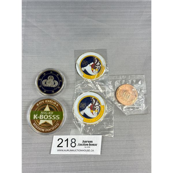 Lot of Military and Police Challenge Coin Tokens