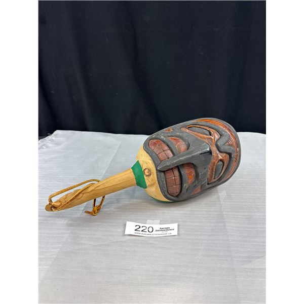 Very Nice West Coast Rattle Carving Nice Detail