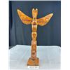 Image 1 : 16" Tall 11" Wide West Coast Native Hand Carved Totem Pole