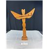 Image 3 : 16" Tall 11" Wide West Coast Native Hand Carved Totem Pole